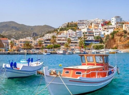 Skipperreise Kreta Boote auf dem Messer