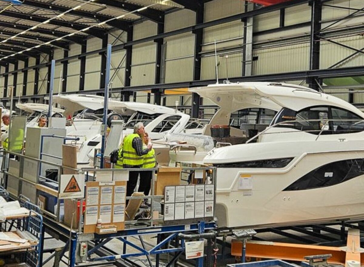 Produktionsstraßen der Werft