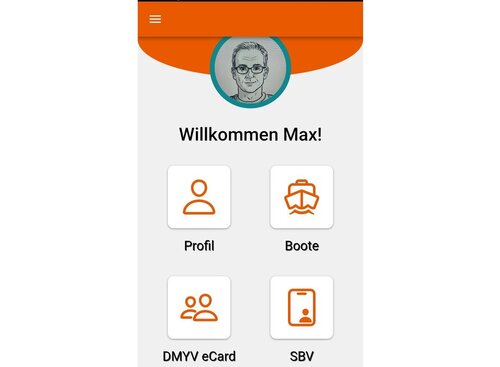 Screenshot der DMYV App Profilansicht 