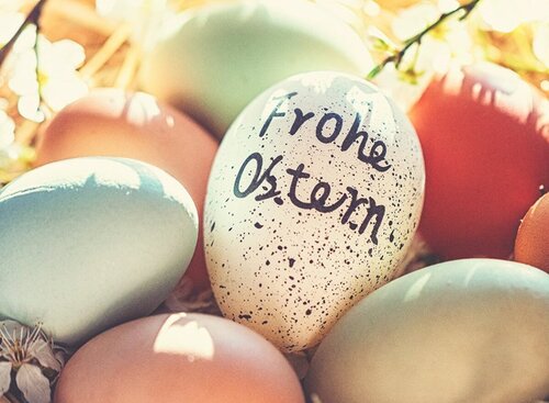 Frohe Ostern Ostereier